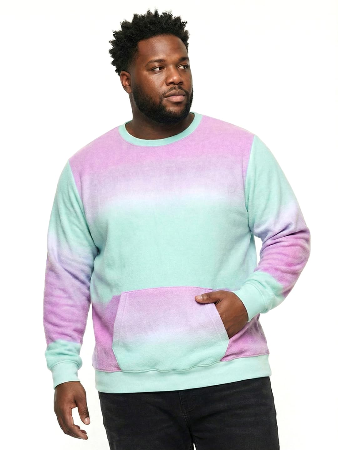 bigbanana Men Plus Size Multicolor Printed Full Sleeve Sweatshirt-picture-18