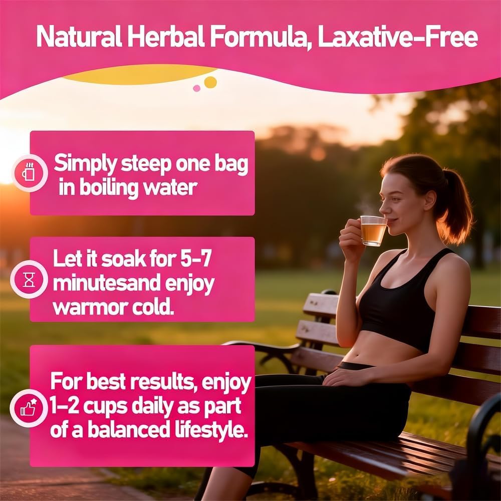 Té Detox de Melocotón para Adelgazar, Natural, Digestivo, Sin Laxantes, Vegano, 28 Bolsitas