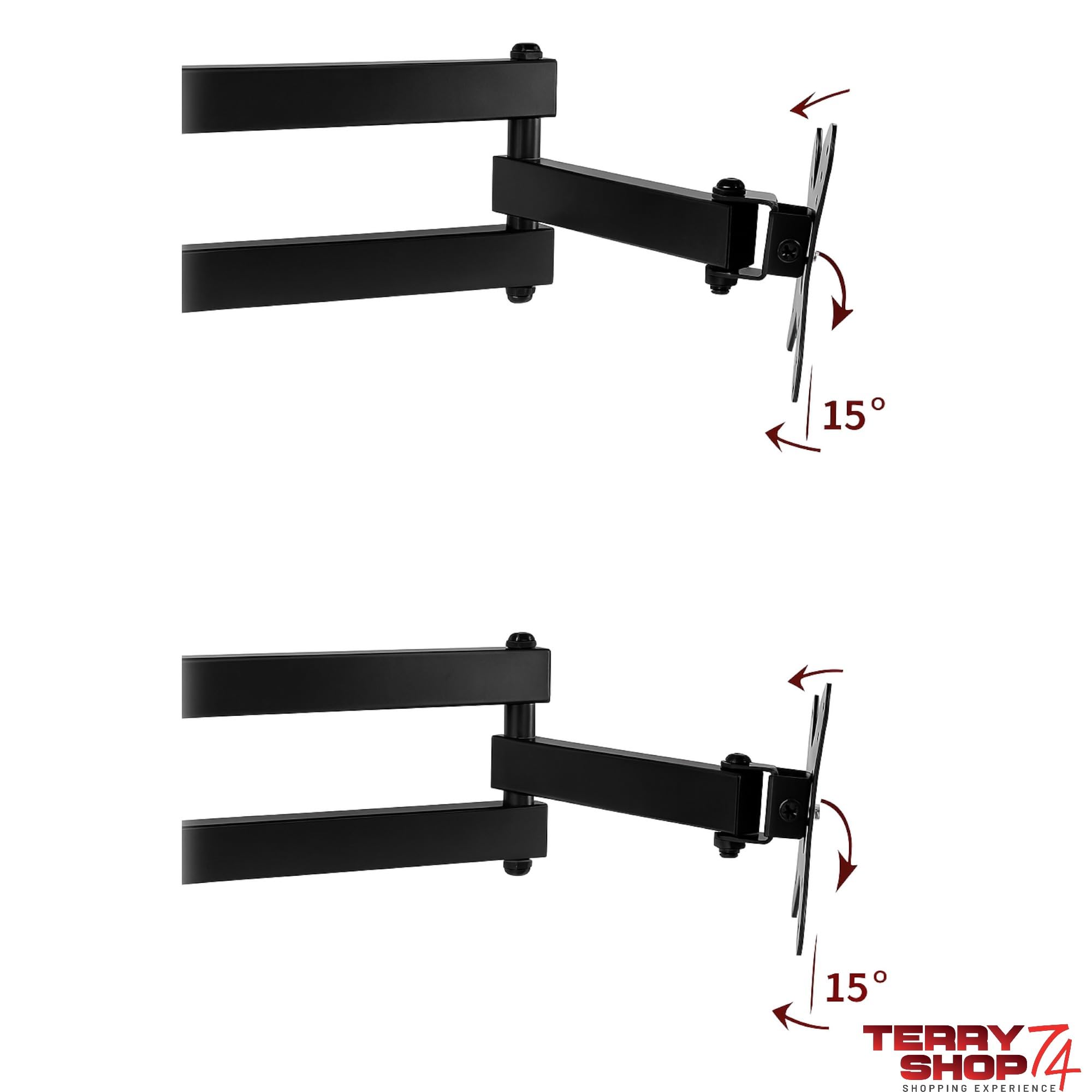 Supporto TV Girevole PureMounts - Portata 25 Kg, VESA 100x100, Bianco - Foto 4