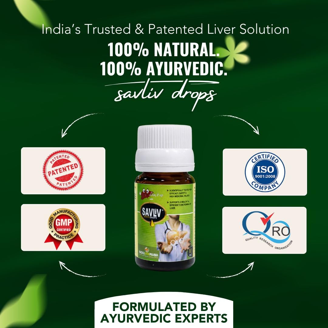 Liver Detox Drops | Fatty Liver Care | Liver Support | Supports Liver Health | Patented Ayurvedic Formula | 30 ml — Amazon image 5