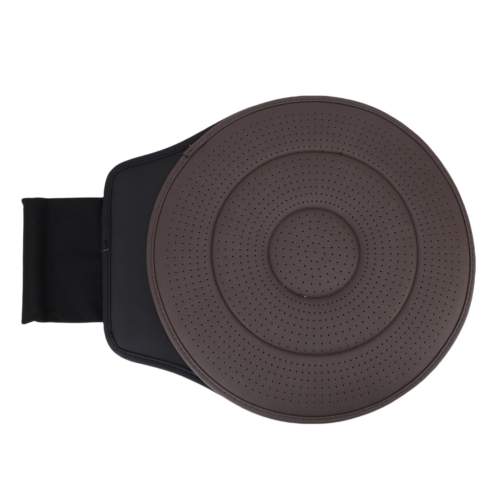 Fabater Cuscino Girevole per Auto, Girevole a 360 Gradi, Morbido e Traspirante, per SUV, Camion, Auto, Materiale PU per Tutte le Stagioni, Design Ergonomico Guida Confortevole (Caffè)