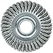 Weiler 09440 8" Standard Twist Knot Wire Wheel .023" Steel Fill, 2" Arbor Hole, Made in The USA