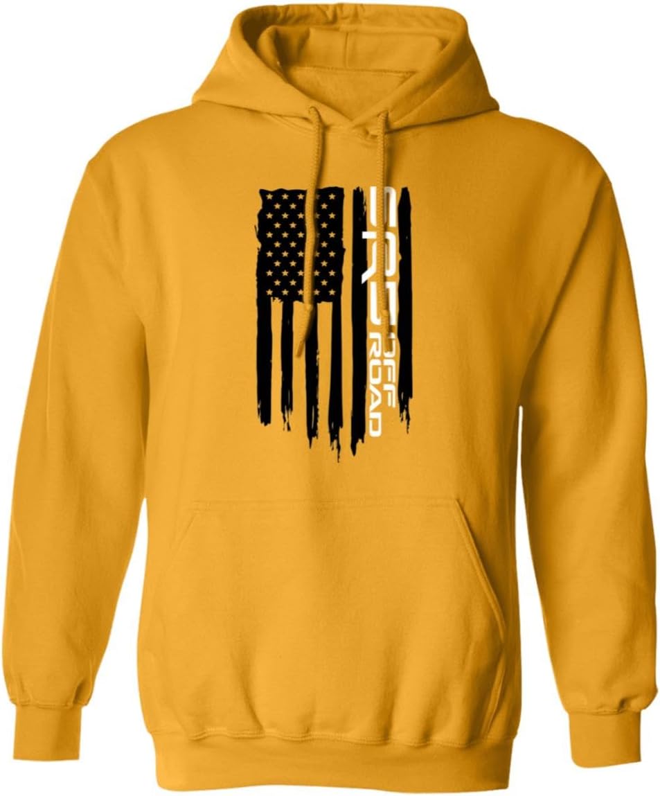 Taco Tundra Off Road American Flag USA Pullover Hoodie