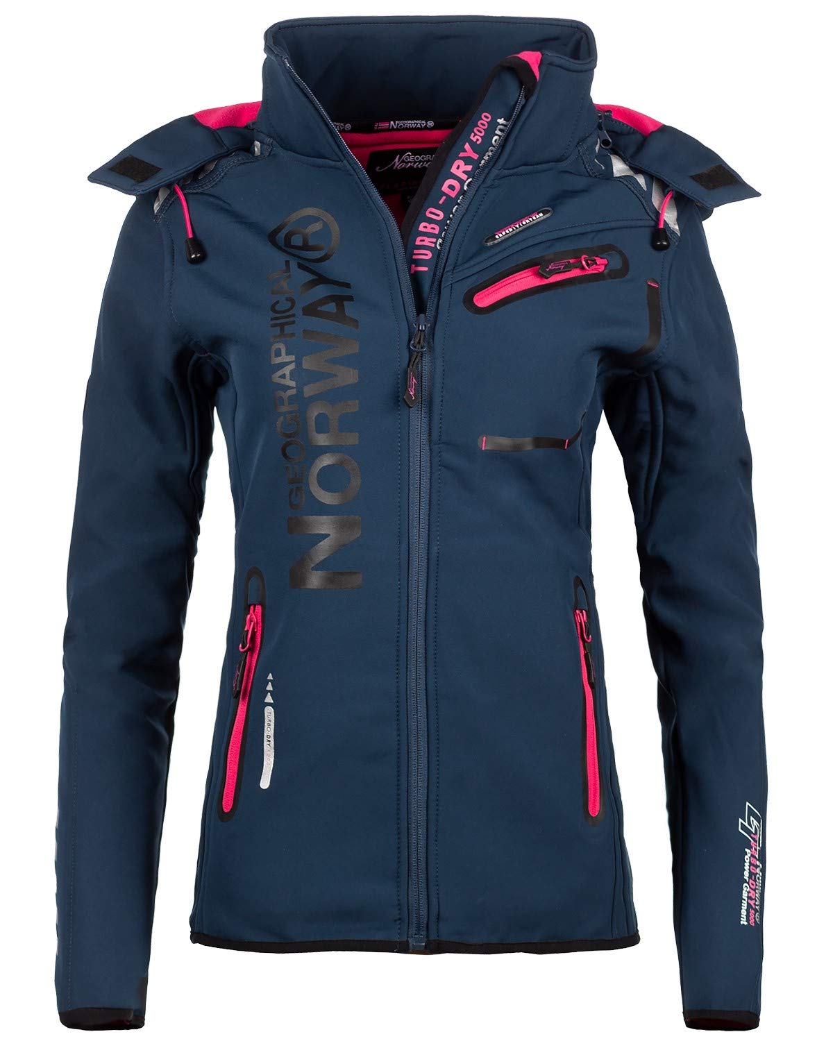 Geographical Norway Women's Navy Softshell Freizeit Jacke M
