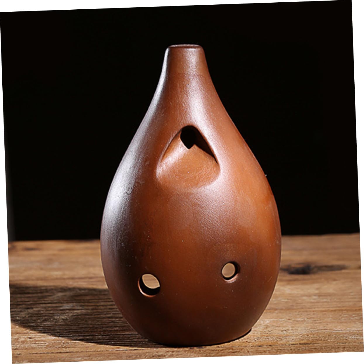 BESPORTBLE Ocarina in Ceramica Antica Xun Instrumento Flauto Cinese 10 Fori Tonalità F Suono Profondo Strumento Musicale per Principianti Artisti
