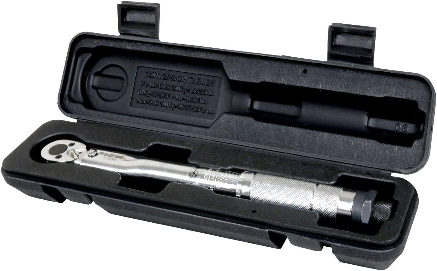 PRO-GRADE Torque Wrench stored in its durable black plastic case.
