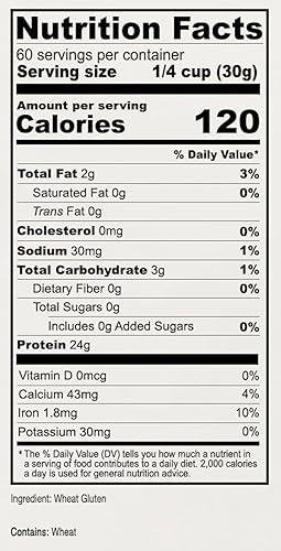Miniatura 3 de Anthony's Vital Gluten de trigo, 4 libras, alto en proteínas, vegano, sin OMG, apto para cetogénicos, bajo en carbohidratos