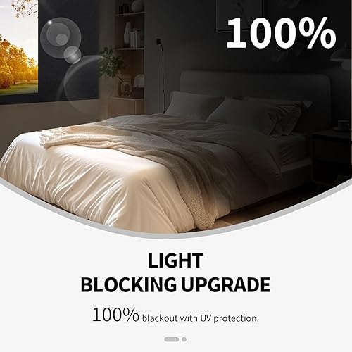 Miniatura 3 de Cortinas opacas 100% mejoradas para dormitorio, sin varilla, con velcro portátil, para viajes, cubierta de ventana negra, sin taladro, cortables