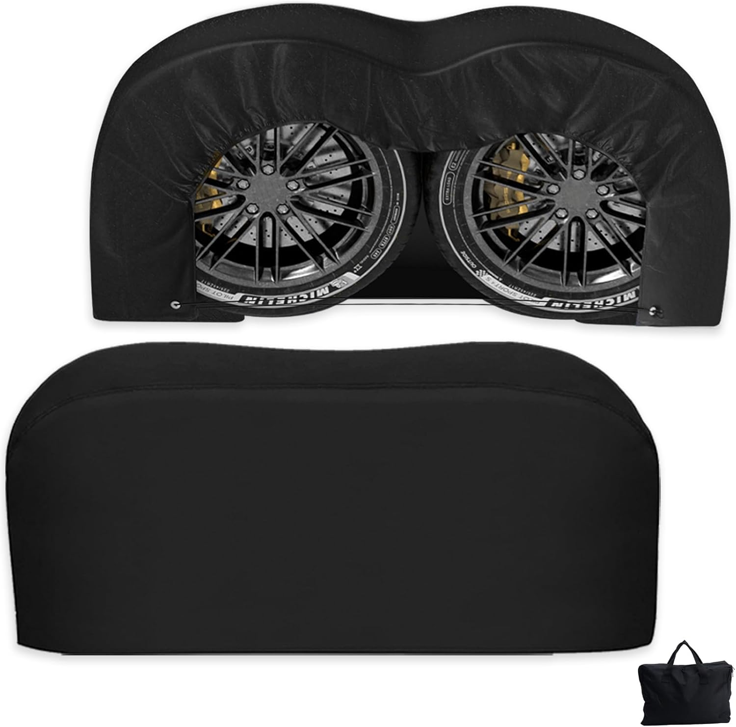 RV Tire Covers, Dual Axle Tire Cover, 2 Pack RV Wheel Cover