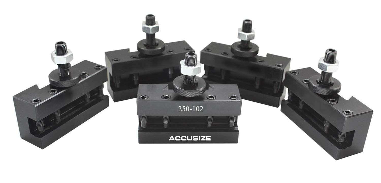 Accusize Industrial Tools5 Pcs Style Axa Boring Turning and Facing Quick Change Tool Post Holder, 0250-0102x5