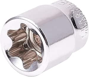 Utoolmart 1/2" Drive E20 External Torx Socket - Shallow, Chrome Vanadium Steel