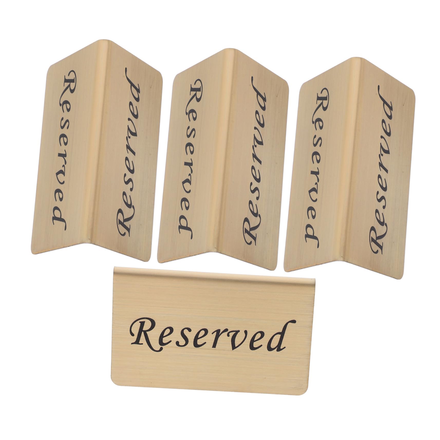 PRETYZOOM 12piezas De Mesa Reservadas Inoxidable Para Carteles Elegantes Para Bodas y Para Asientos Restaurantes