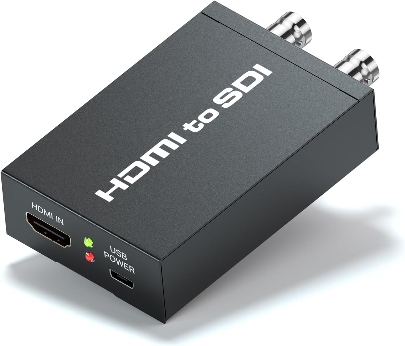 HDMI to SDI adapter, HDMI SDI converter support up to 4K/60Hz input dual SDI output, widely used in broadcast television, digital audio and televisions, computers