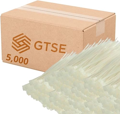 Miniatura 153 de GTSE - Paquete de 100 bridas con cremallera de 20.3 cm, color plateado/gris, 8.06 kg de resistencia, bridas de nailon grises resistentes a los rayos