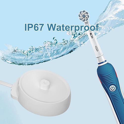 Miniatura 4 de Electric Toothbrush Charger Base for Braun Oral B iO Series 3 4 5 6, Pro 1000/3000/5000/7000/7500/Genius -220V/240V Portable Inductive Model 3757