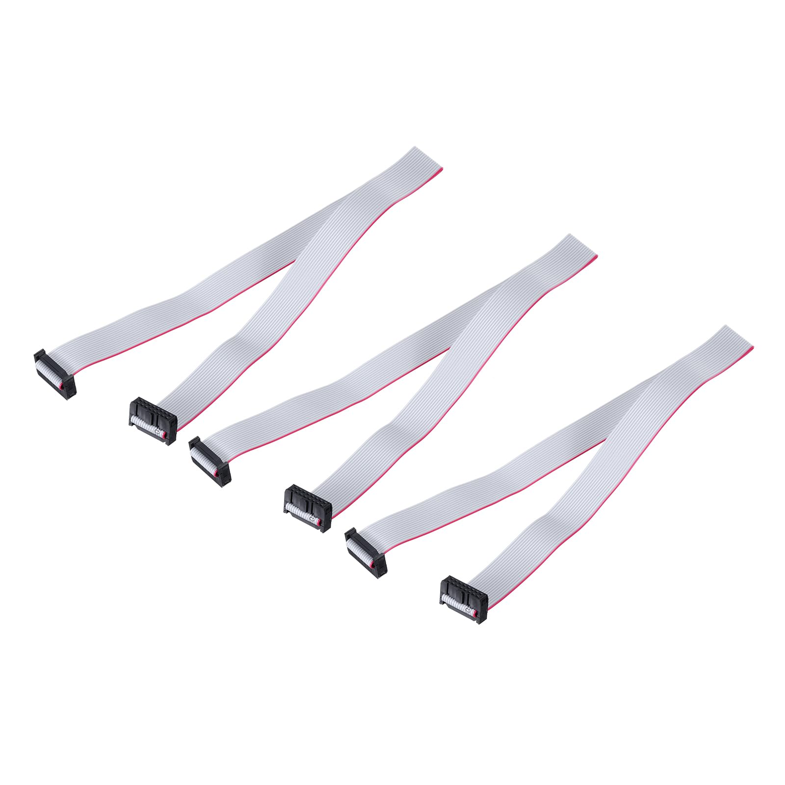QUARKZMAN 3 Pz Cavo a Nastro Piatto Idc, Passo 2.54mm Larghezza 20mm Lunghezza 50cm 16 Pin Fc a Fc Cavo a Nastro Piatto Flessibile Connettore Ponticello per PC, Display a LED