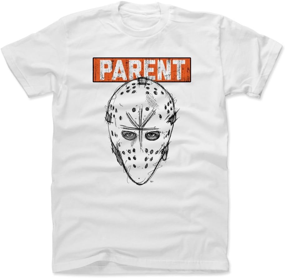 500 LEVEL Bernie Parent Shirt - Vintage Philadelphia Hockey Men's Apparel - Bernie Parent Facemask