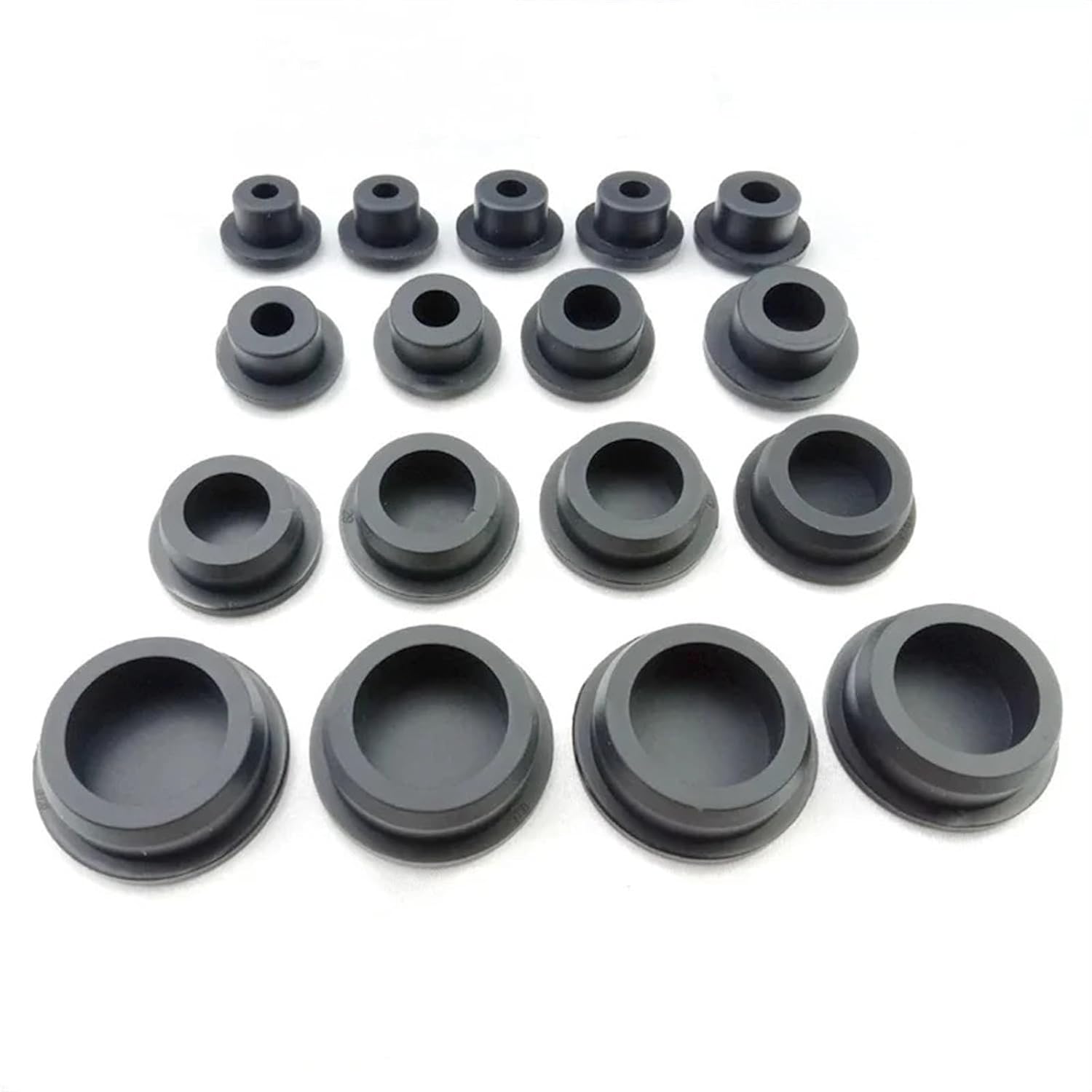 Bore 6.8-161.5mm Black/White Silicone Rubber Seal Hole Plugs Hollow Blanking End Cap Dustproof Plug Pipe Inserts T Type Stopper(White,121.5mm-1pcs)