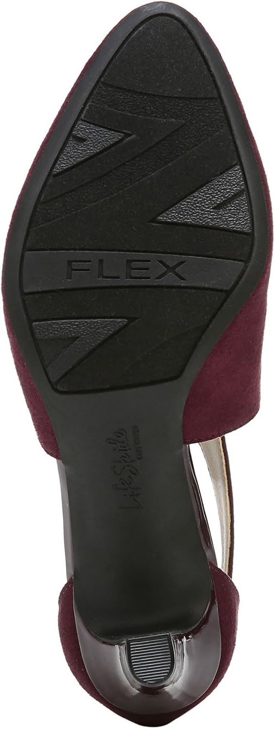 LifeStride Women's Giovanna 2 Pump 6.5 Wide Pinot Noir