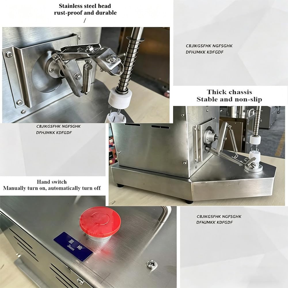 Acero Inoxidable, Orange Peeler Profesional - Pelador electrico Patatas, Naranjas, Tomates, Kiwis, Melocotones y demas Frutas o Verduras, Comercial con Altura Ajustable, 500 Unidades/Hora