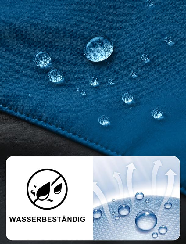 Zzkouine Pantaloni Softshell Bambino Caldo Pantaloni Invernali Trekking Ragazzo Pantaloni Neve Bambino Impermeabili con Fodera in Pile