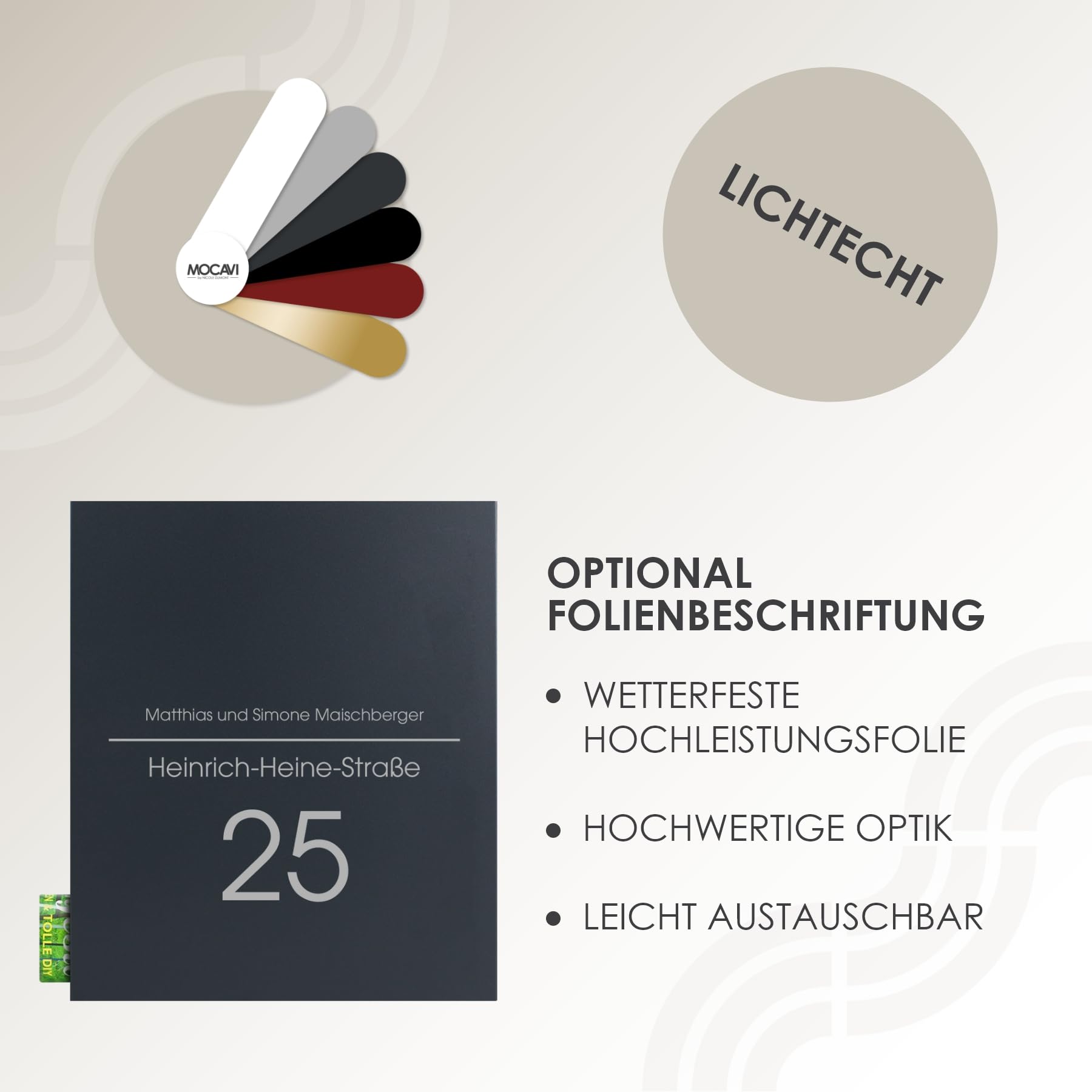 Wand-Briefkasten mit Zeitungsrolle anthrazit - MOCAVI Box 111 Postkasten mit Zeitungsfach - rostfrei, hochwertig, robust, wetterfest, modern und groß - Postbox grau deutsche Markenqualität RAL 7016