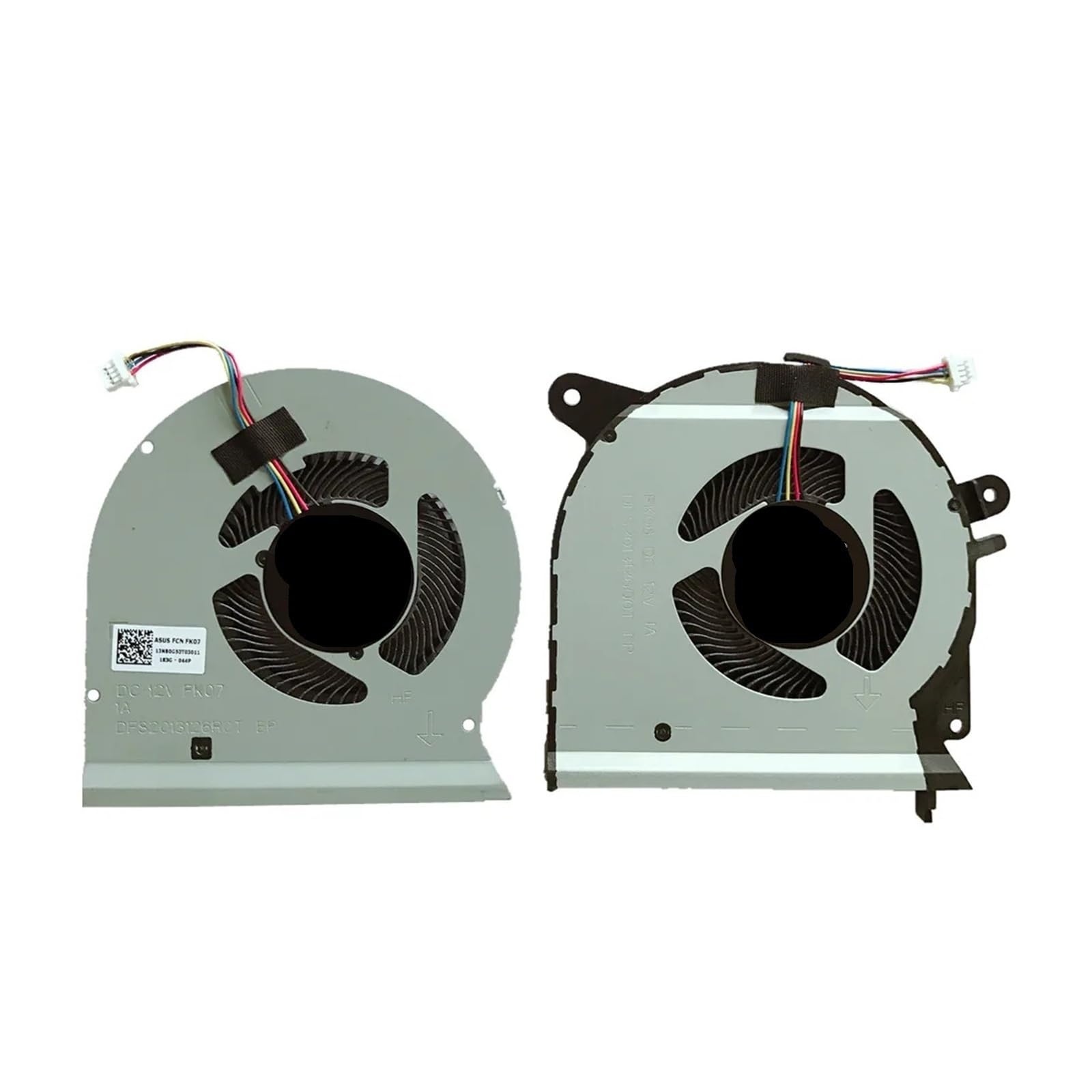 Ventilador De Refrigeración GPU for CPU De Computadora Portátil, Compatible Con ASUS, ROG GL503 GL503VM DC12V 1A DFS2013126Q0T FK07 FCN DFS2013126R0T FK06 Ventilador De Escape(Left and right fan)