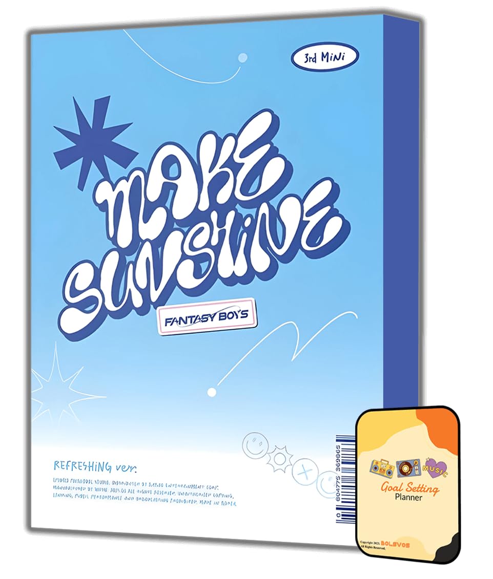 Dreamus FANTASY BOYS Album - MAKE SUNSHINE REFRESHING ver.+Pre Order Benefits+BolsVos Exclusive K-POP Giveaways Package