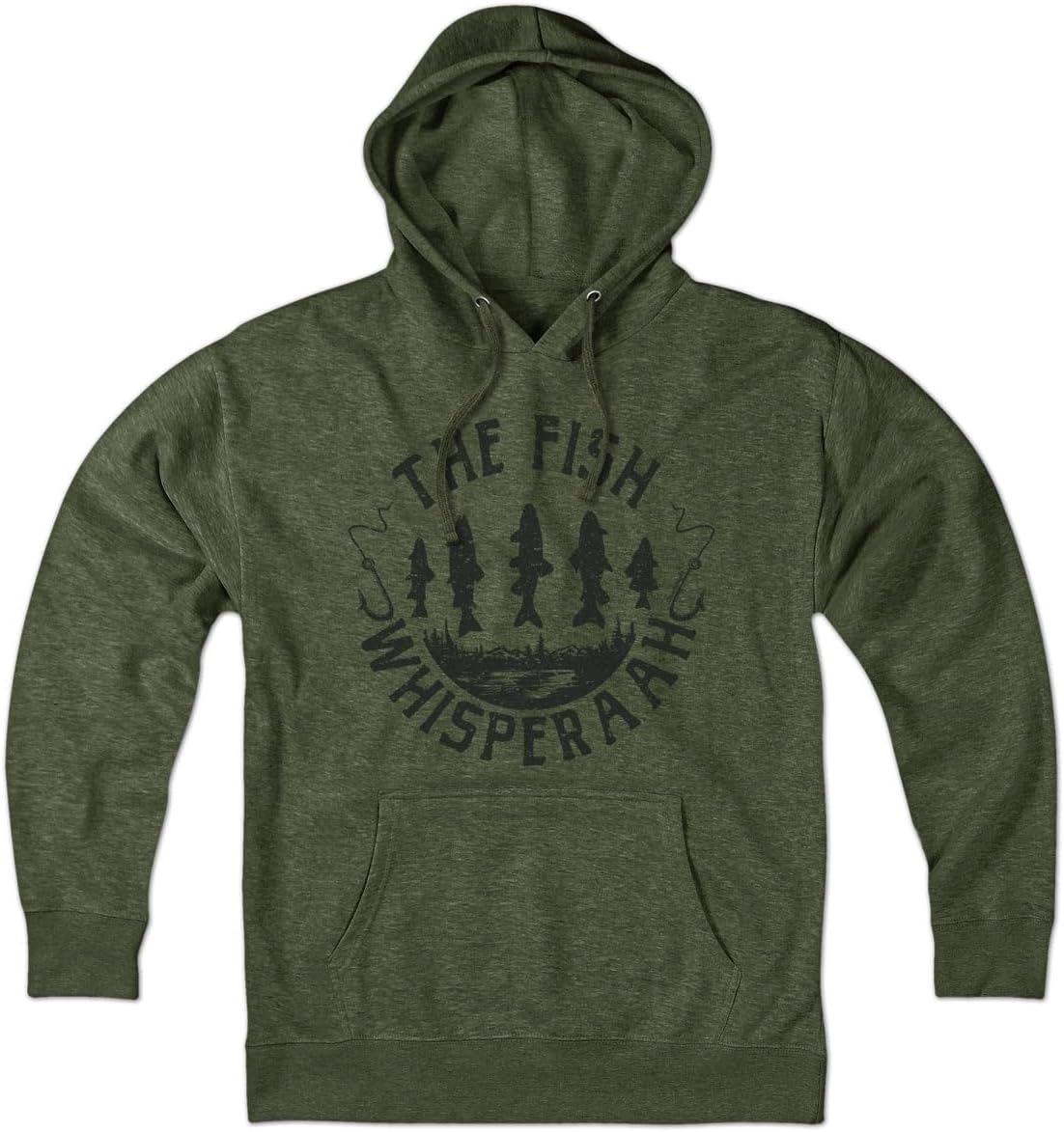 Chowdaheadz The Fish Whisperaah Hoodie – Unisex Pullover Sweatshirt Soft Cotton Blend