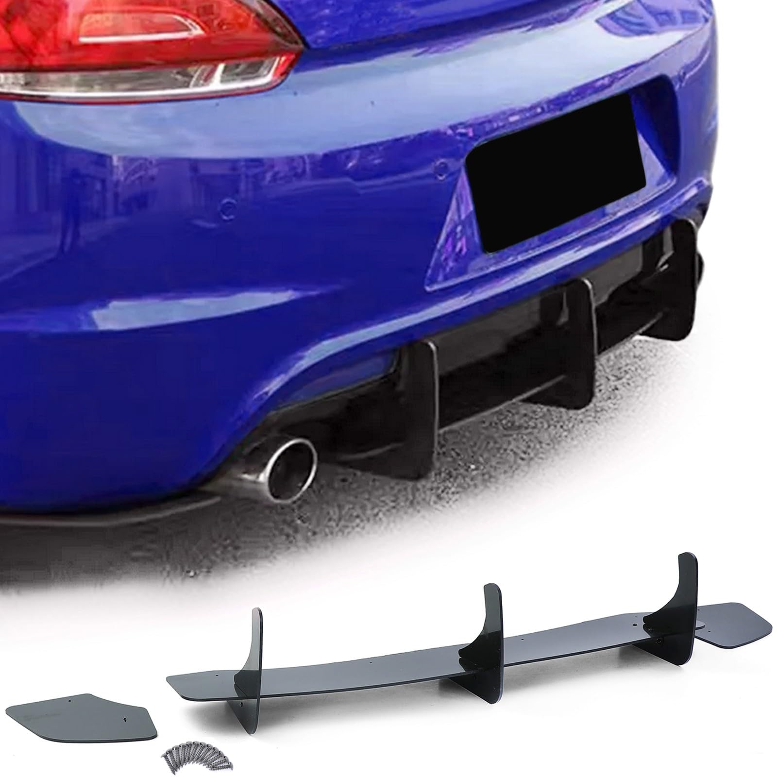 europetuning - 06039 - DIFFUSEUR Arriere Sport Noir Brillant Compatible VW Volkswagen Scirocco 4 2008-2017