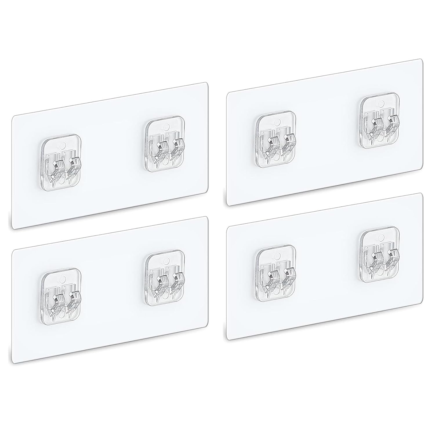 4 PACK Shower Caddy Adhesive Replacement Shower Shelf Adhesive No Drilling Adhesive Shower Hooks Strong Adhesive Adhesive Hooks