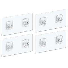 4 PACK Shower Caddy Adhesive Replacement Shower Shelf Adhesive No Drilling Adhesive Shower Hooks Strong Adhesive Adhesive Hooks