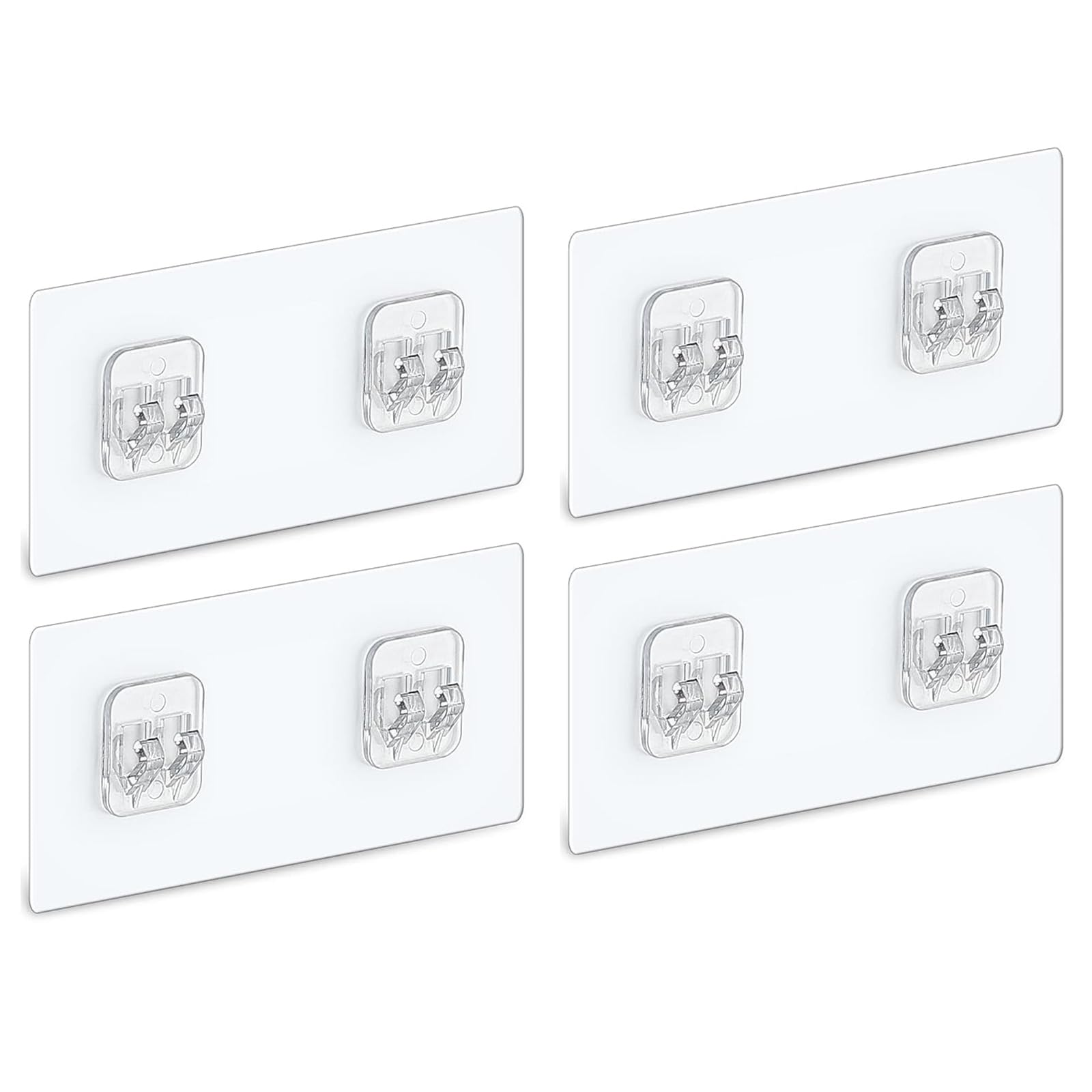 4 PACK Shower Caddy Adhesive Replacement Shower Shelf Adhesive No Drilling Adhesive Shower Hooks Strong Adhesive Adhesive Hooks