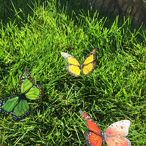 Butterfly Garden Ornaments & Patio Stakes Butterflies Plant Picks 12