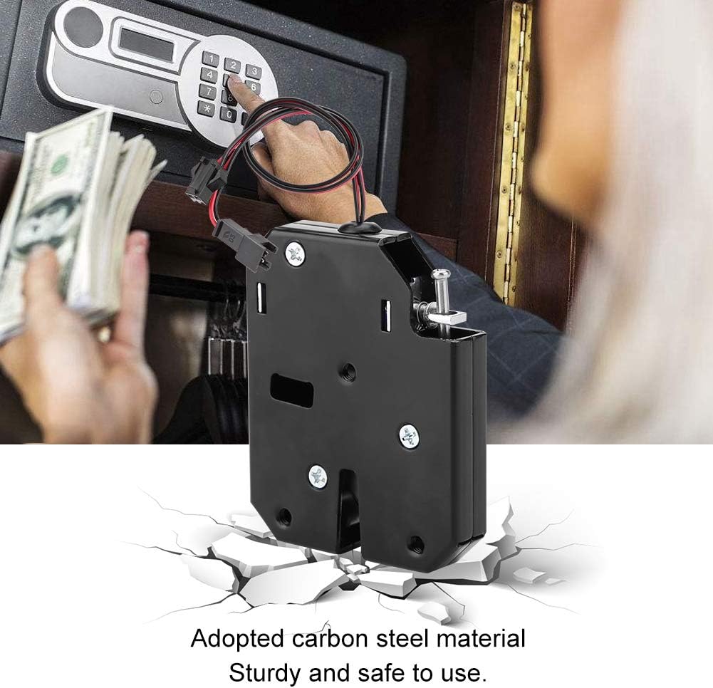 Sonew DC 12V Cabinet Drawer Electric Control Drawer Switch Lock Electromagnetic Lock (with Detecting Switch)