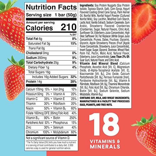 Zoneperfect Protein Bars, 18 Vitamins & Minerals, 14G Protein, Nutritious Snack Bar, Strawberry Yogurt, 36 Bars #TOP5