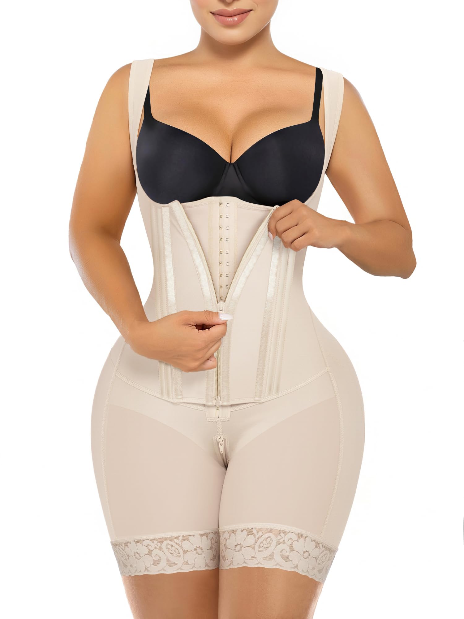SHAPERX Fajas Colombianas with Zipper and Hooks