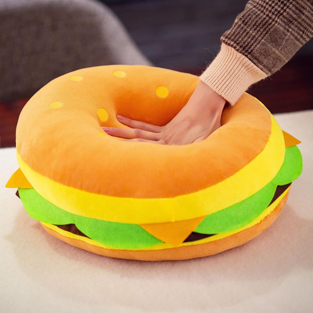 Softlings Foodies - Patty de Hamburger knuffel - 13 cm - Pluche