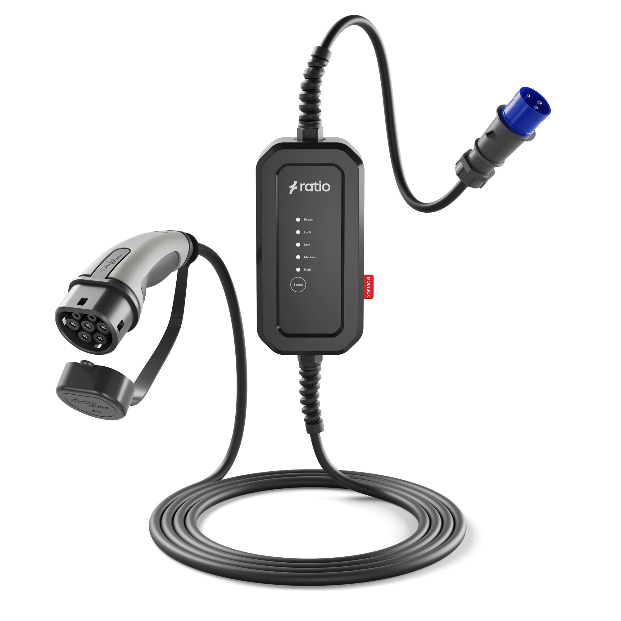 Buy Ratio EV Charger Type 2 to CEE Commando Plug EV Charging Cable for