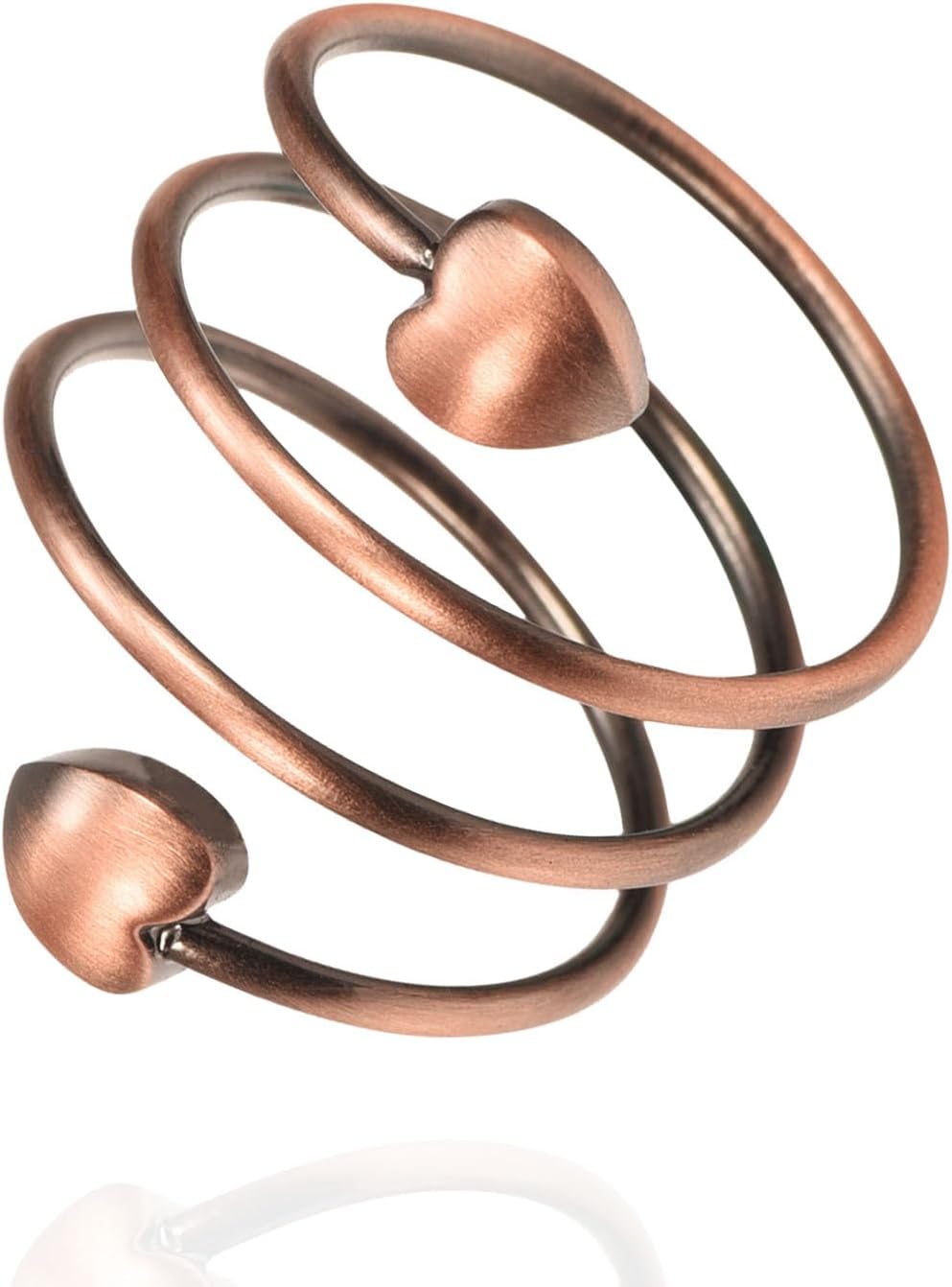 Copper Rings, 99% Pure Copper Adjustable Magnetic Ring for Women, Fahion Jewelry Gifts (C)