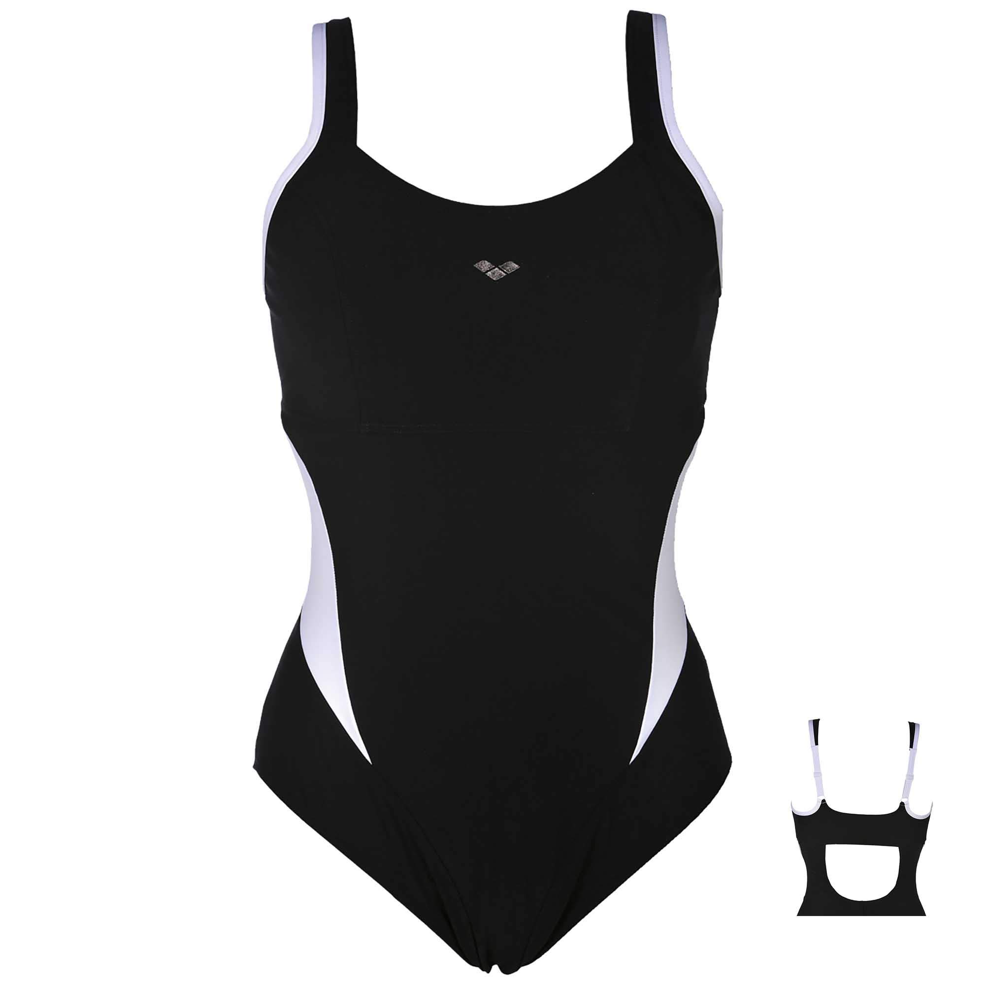 arena Makimurax Costume Intero Donna Coppa B, Costume da Bagno Modellante Bodylift, Tecnologia Power Mesh e Tessuto Sensitive Fabrics Resistente al Cloro
