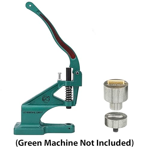 Miniatura 3 de Trimming Shop 30mm Oval Eyelet Fixing Dies Set for Universal Green Hand Press Machine, Oval Grommet Setting Tool for DIY Leathercrafts, Handbags,