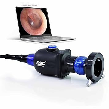 ESC Medicams Portable USB Endoscopy Camera Medical HD w/ENT Rigid Endoscope Coupler Adapter for PC/Laptop