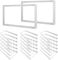 Vista 6 de MW Kit de montaje en superficie de 2 x 2 para panel plano LED, marco de techo de aluminio para 24 x 24 x 3.13 pulgadas, bueno para panel iluminado