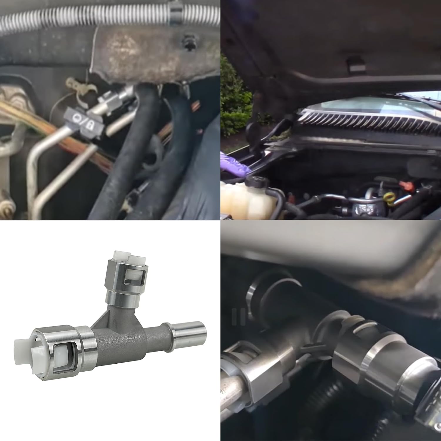 Sporacingrts Metal Heater Hose Connector Replacement for 800-414, Compatible with Select Cadillac Chevrolet GMC Models, Leak-Resistant Coolant & HVAC Hose Fitting