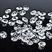 H&D 50pcs 18mm Clear Crystal 2 Hole Octagon Beads Glass Chandelier Prisms Lamp Hanging Parts