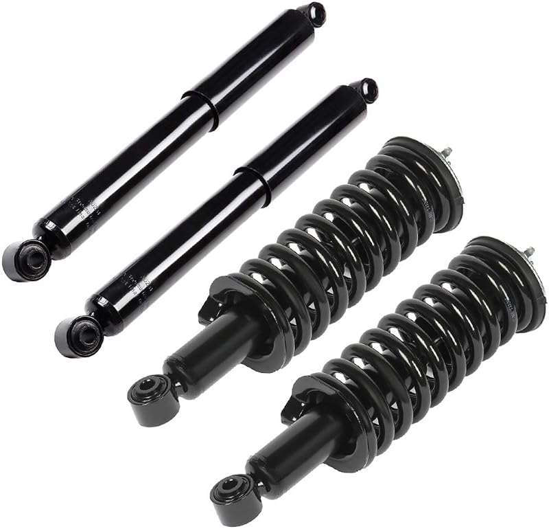 Ensamblaje de resorte de puntales completo ECCPP para Nissan Frontier 2005-2014 | Amortiguador para Nissan Frontier 2005-2014 Juego de 4 pares delantero y trasero
