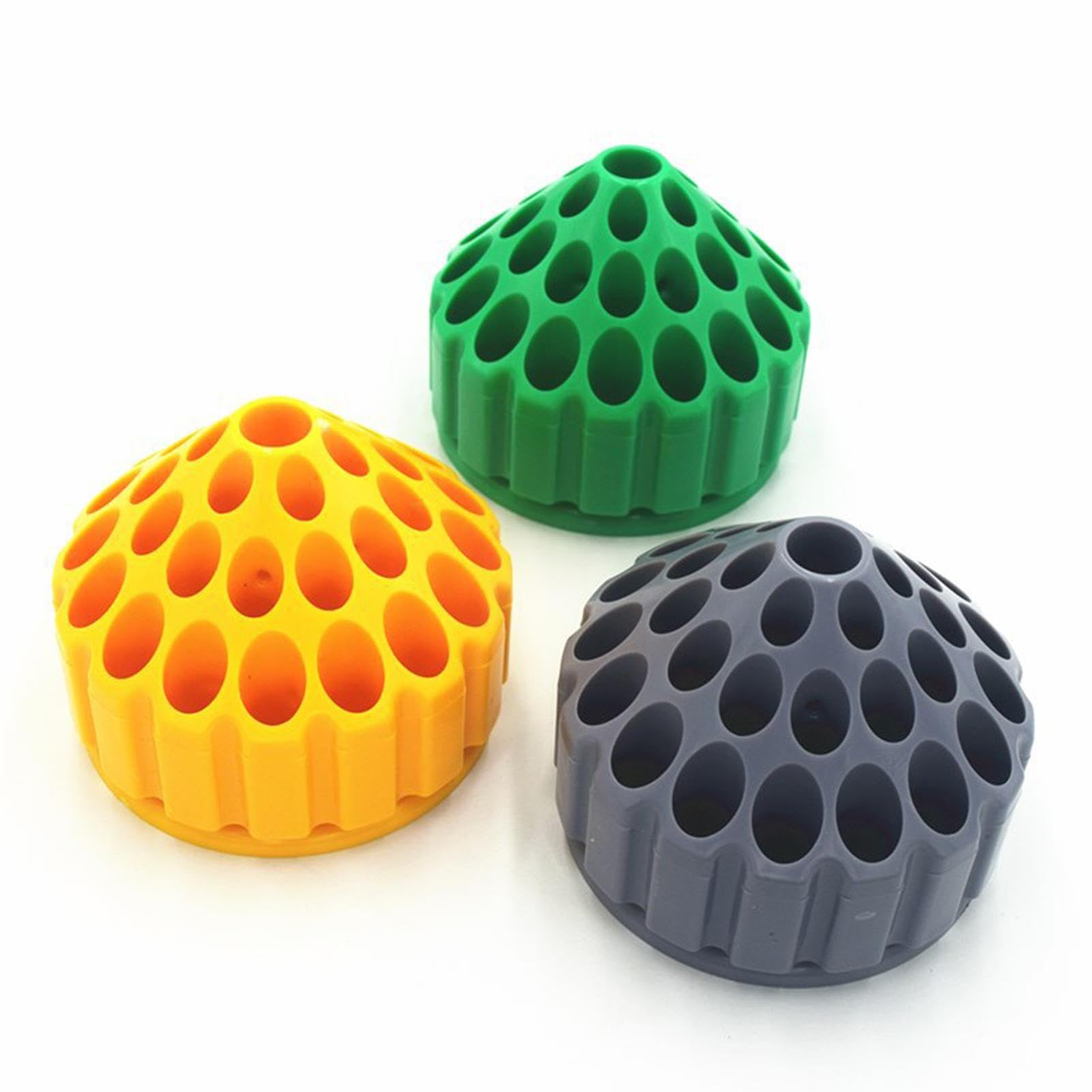 Support Tournant Pour Fraises Et Forets - Plateau Rotatif 360°, Trous De Drainage, Plastique Léger, Rangement Organisé Pour Outils