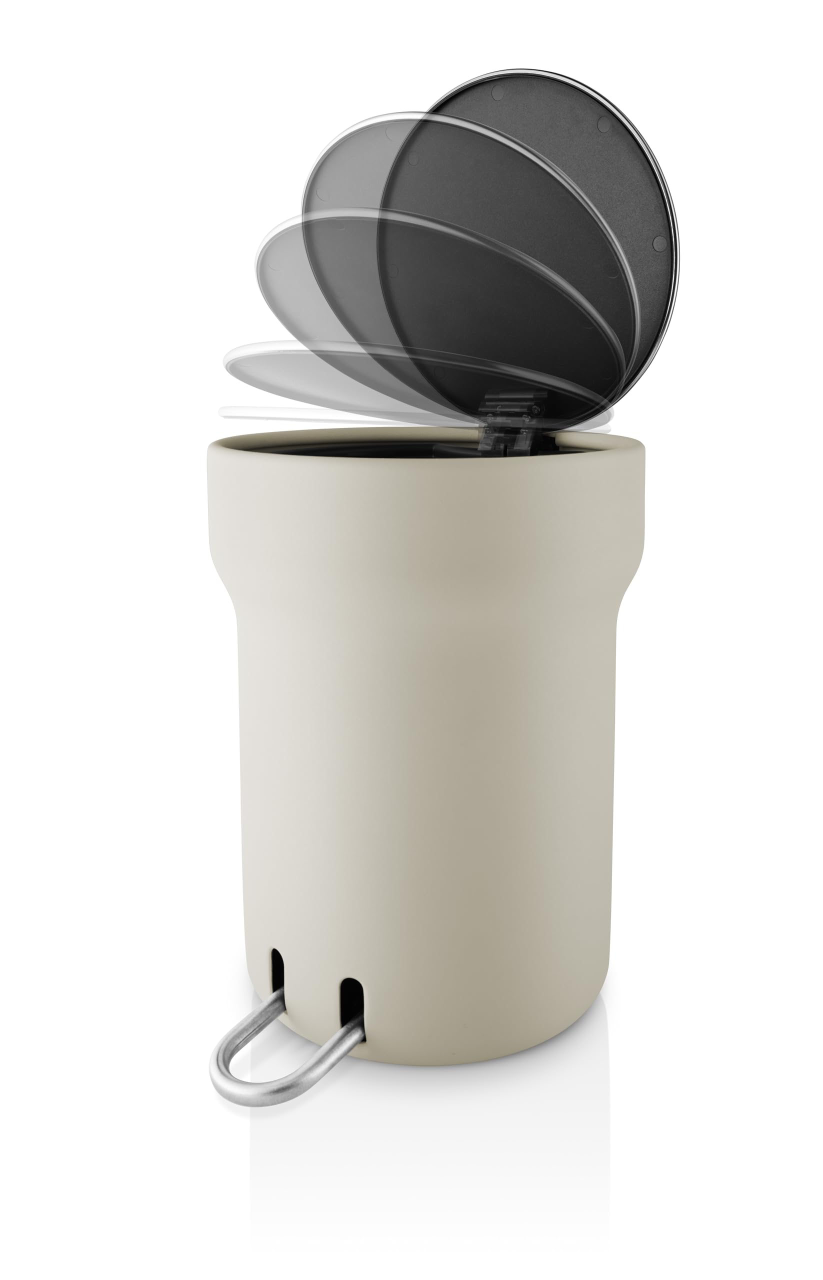 EVA SOLO | Citadel Treteimer 5,0 L Sand| Stilvolles, zeitgemäßes Design für einen abgestimmten Badezimmer-Look | Mit Soft-Close-Deckel und verdecktem Müllbeutel | Sand