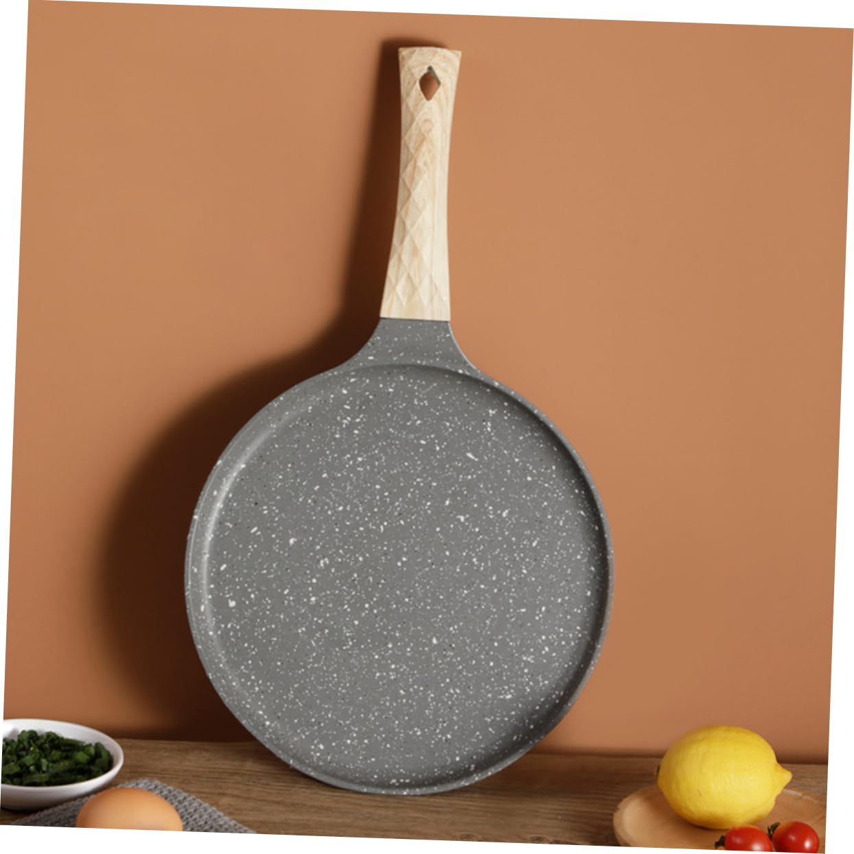 OFFSCH Nonstick Frying Pan Tortilla Pancake Cooking Pan for Breakfast and Easy Cleaning Non Stick Surface Compatible with All